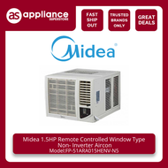 Midea 1.5HP Remote Controlled Window Type  Non-Inverter Aircon FP-51ARA015HENV-N5