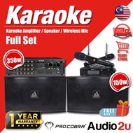 Audio2U Full Set Home Karaoke With Karaoke Amplifier & Karaoke Speaker & Karaoke Wireless Mic