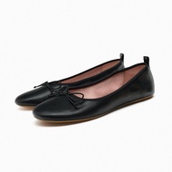 2025 ZARAˉ Genuine Womens Shoes 2024 Summer New Gold Bow Flat Shoes Womens Casual Round Toe Mary Jan