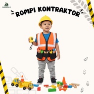 Children's Contractor Professional Uniform – Project Worker Vest Costume Kids Costume Kids