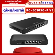 RUIJIE RG-EG105G-P V3 LOAD BALANCE - 5 Gigabit Gateway ports, Supports maximum 2 WAN links, 100 user