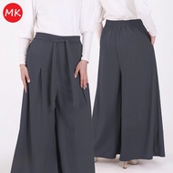 MK WOMEN CASUAL PANTS Rose Elegant High-Waisted Wide-Leg Palazzo Pants Seluar Perempuan [P2/882]