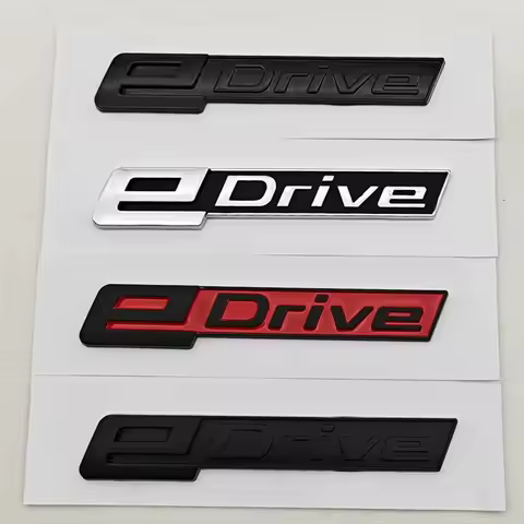 New Car Trunk Letters eDrive Logo Badge Emblem Sticker For eDrive 35 40 i4 i3 X1 X3 X5 330e 530e G30