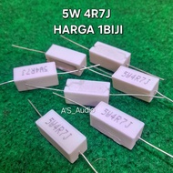 5W 4R7 RESISTOR 5W 4R7OHM TAIWAN 1 PIECE