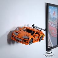 Wall Mount for Lego Technic Fast and Furious Toyota Supra MK4 [42204] (Offset & vertical)
