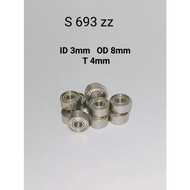 Miniature Bearing SS 693 zz stainless 3X8X4