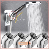 TOPBEAUTYMY Shower Angle Controller, Universal Port 135 Degree Showerhead Angle Adjuster, 1/2-inch E