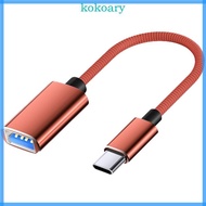 KOK Lightweight Male USB C to Female USB Connectors Conversion Cord Line for Tablets