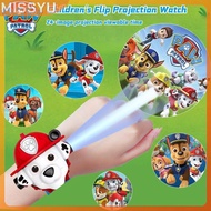 MISSYU Paw Patrol Watch Cartoon 3D Projection Watch Chase Rubble Marshall Skye Anime Digital Wristba