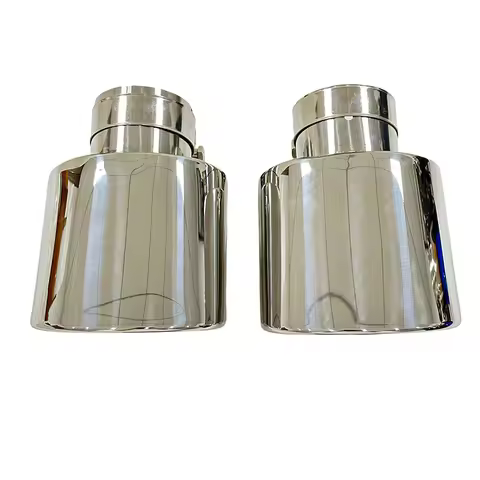 1pcs exhaust pipe stainless steel silvery Tailpipe modification export personalized oval thick 80mm 