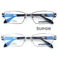 [[ ff146 full frame kacamata minus titanium jepang pria uni futuristik