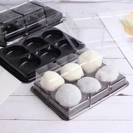 🇸🇬 50pc Mochi Packaging Box PET Cavity Box Mooncake Sushi Tray Brownie Jelly Box