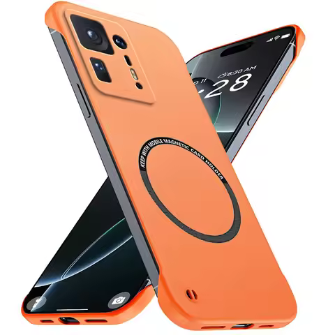 Magnetic Slim for Xiaomi Mix 4 Mix4 5G Frameless Phone Cases Matte Anti-Scratch Hard PC Cover Border