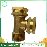 Brass Garden Hose Connector 3/4GHT Elbow Tee Adapter - Standard Fittings for Gardening