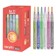 Set pen marker akrilik terlaris, pen cat air kalis air, pen marker berkapasiti besar berasaskan air 