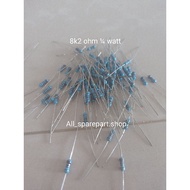 Resistor 8k2 ohm 1/4 watt 10 pcs