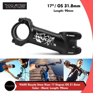 WAKE Stem Stang Sepeda Oversize OS 31.8mm 17 derajat 90mm Alloy MTB