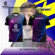 Baju Jersey PES EFootball 2023 Hitam Ungu ESport Game