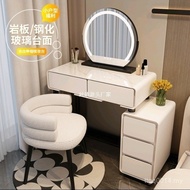 Dressing Table Modern Simple Slate Desk Solid Wood Dressing Table Small Apartment Dressing Table Bed