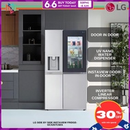 LG Side-by-Side with InstaView & Door-in-Door Fridge in Noble Steel (635L) GCX257CSES