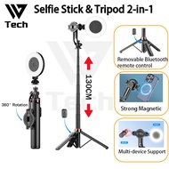 SG C20 Magnetic Selfie Stick Tripod with Bluetooth remote For Cellphone For iP 16 15 14 13 12 Pro Ma