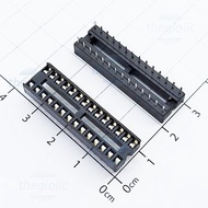 [20 Pieces]- IC Base 28 Square Pins Narrow Two Rows 2.54mm 1A 60VAC Smart Components