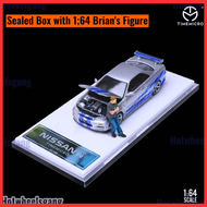 Time Micro Nissan Skyline GTR R34 Fast & Furious Limited Editions Paul Walkers Official Figure R34 O