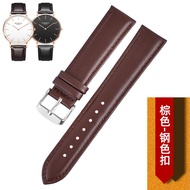 สายนาฬิกาสำหรับ Rossini สายนาฬิกา DW Longines สายนาฬิกา Tis หนังวัวหนังแท้แบบนิ่มสำหรับผู้ชายและผู้ห