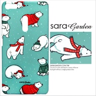 【Sara Garden】客製化 手機殼 Samsung 三星 Note8 手繪可愛北極熊 保護殼 硬殼
