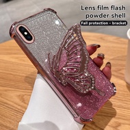 Ốp lưng ybd cho Iphone x XR XS XS Max 7 7 Plus 8 8 Plus SE 2020 SE 2022 vỏ điện thoại dốc với chân đ