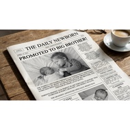 Newspaper Baby Announcement 12x18" and 18x24"