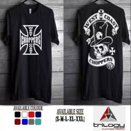 KATUN WEST COAST CHOPPER RACING T-SHIRT MADE IN COTTON