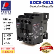 MAGNETIC CONTACTOR RDC5-0911 1NO 1NC PEOPLE CONTACTOR