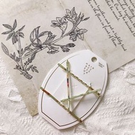 日本日系飾物  Osewaya 金屬大理石三交叉扭絞套裝髮夾_聖誕節派對交換禮物