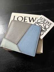 LOEWE Puzzle 皮革雙摺錢包 銀包連盒
