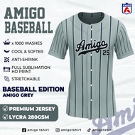 AMIGO BASEBALL JERSEY Microfiber Jersey tshirt Baju Lelaki Unisex jersi baju jersey Malaysia viral j