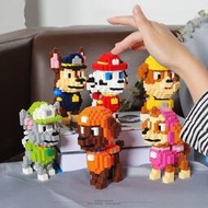 汪汪狗狗隊積木兼容樂高微小顆粒拼裝成人兒童玩具卡通人物模型  .
