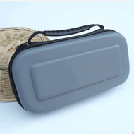 全城熱賣 - switch lite收納盒（lite加厚包灰色+背平一體水晶殼+線+鋼化膜+搖桿帽黑色2個紅藍各1個）