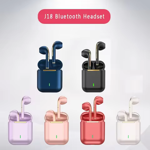 J18 TWS Wireless Earbuds, 5.3 Bluetooth Headphones Long Playtime, Noise Cancelling Voice Call, for G