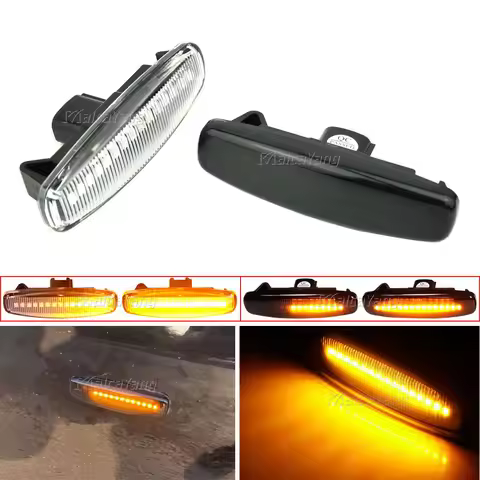 LED Sequential Dynamic Signal Side Marker Light For Infiniti EX25 EX35 EX37 FX35 FX50 For Nissan Fug