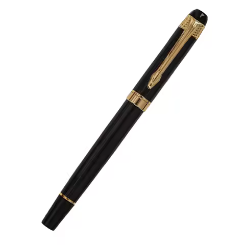 Metal Fountain Pen for Business Smooth Writing Experience Refillable Ink System Office School Use El