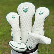 Golf PING Driver Wood & Hybrid Rescue Headcover (White) Golf Case Protector Ping G440 G430 G425 G410