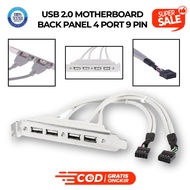 Usb 2.0 ADDITIONAL 4 PORT FOR PC REAR CASING MOUNT PANEL HEADER 9 PIN