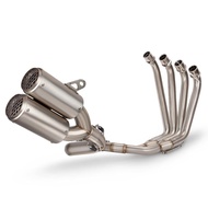For Honda CBR650R CB650F CB650R CBR650F 2014-2025 Slip-On Motorcycle Exhaust Full System Front Link 