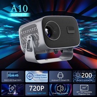 A10 HD 4k Smart Projector wifi6 Low Noise 720p Outdoor Camping Portable Mini Projector