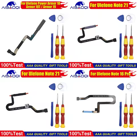 Fingerprint Button Cable For Ulefone Power Armor 18T Armor 19 Note 21 Note 16 Pro Armor 26 Ultra Rep