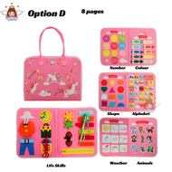 Baby Busy Board Sensory Book / Fabric Busy Book for Toddler Kids / Baby Book / Toddler Cloth Book / 