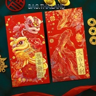 bag (1 Pack 6 Pieces) Year 2025 Auspicious Envelopes Red Chinese New Snake Wedding
