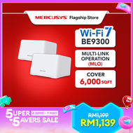 Mercusys BE9300 WiFi 7 Whole Home Mesh System Halo H47BE (2-Pack) (Powered By TP-Link)