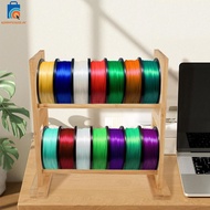 2 Tier Wood 3D Printer Filament Storage Rack Desktop for Home Office Workshop Studio SHOPSKC1140